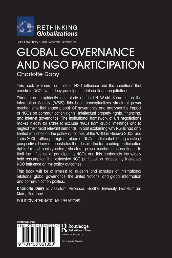 Weitere Ansicht: Global Governance and NGO Participation | Charlotte Dany
