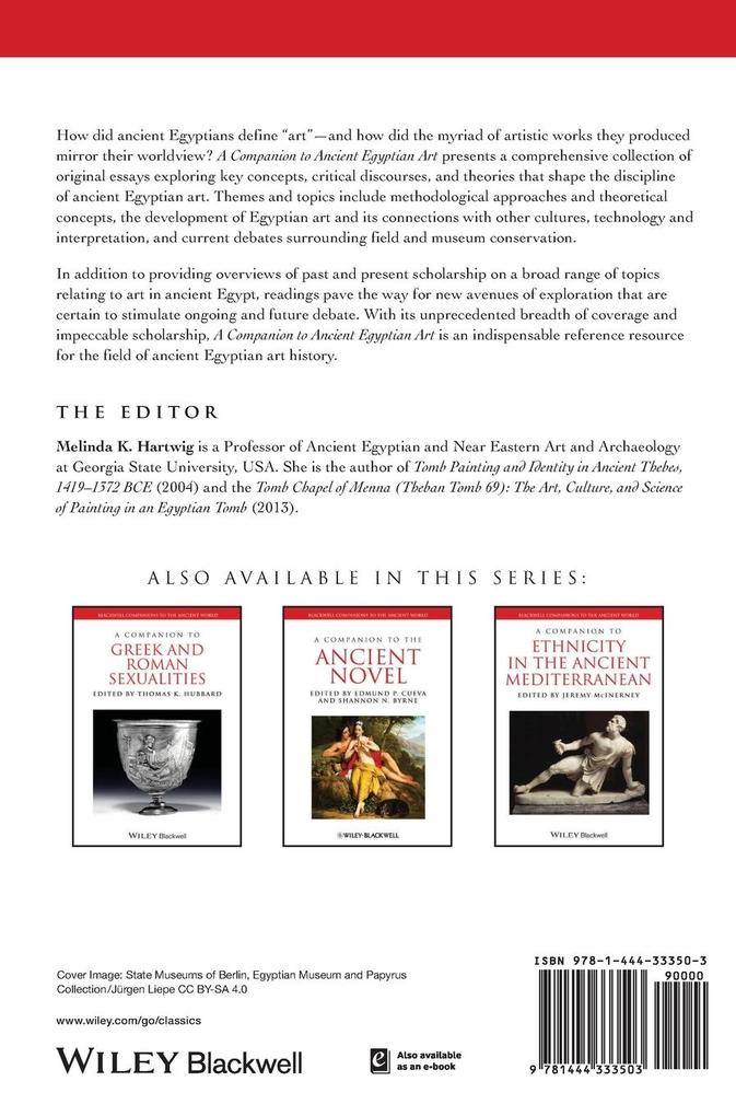 Weitere Ansicht: A Companion to Ancient Egyptian Art | Melinda K. Hartwig