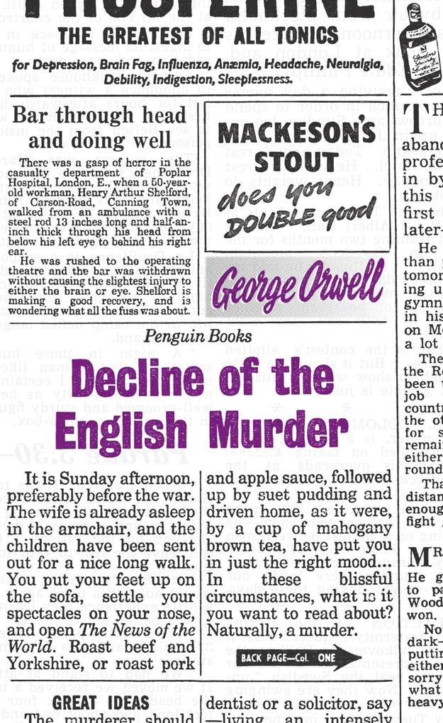Produktbild: Decline of the English Murder | George Orwell