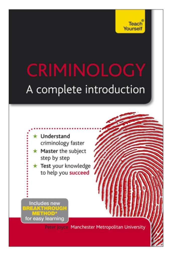 Produktbild: Criminology: A Complete Introduction | Peter Joyce, Wendy Laverick