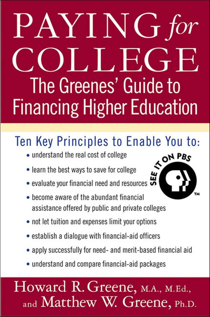 Produktbild: Paying for College | Howard R. Greene, Matthew W. Greene