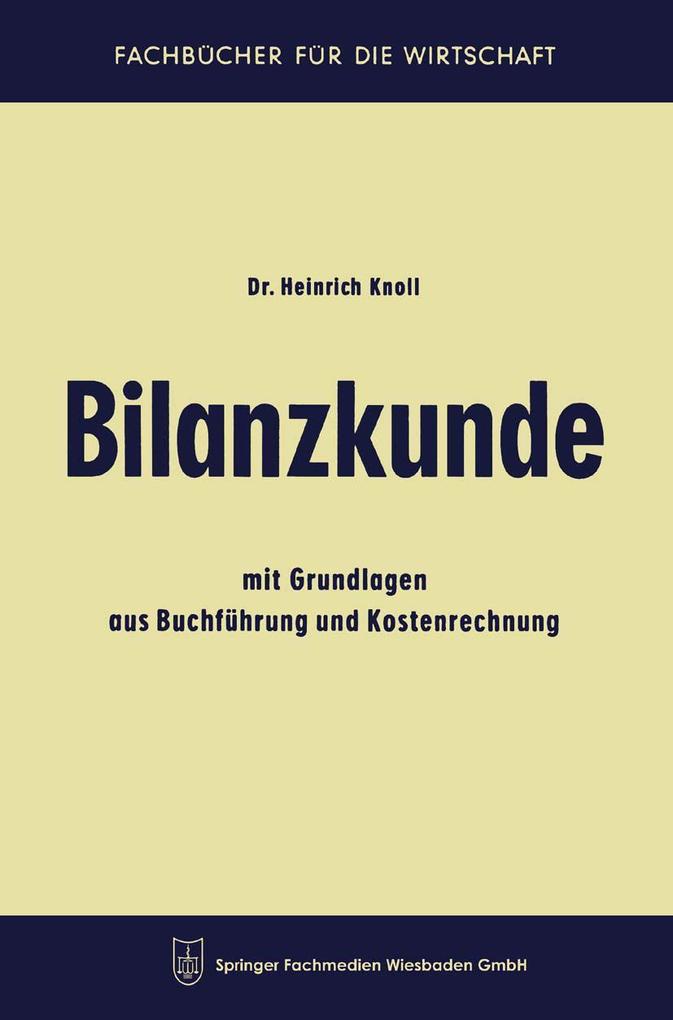 Produktbild: Bilanzkunde | Heinrich Knoll