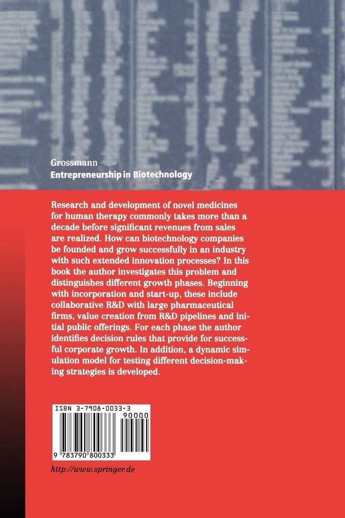Weitere Ansicht: Entrepreneurship in Biotechnology | Martin Grossmann, M. Grossmann