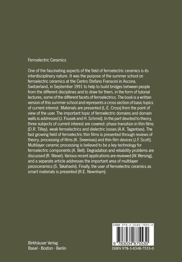Weitere Ansicht: Ferroelectric Ceramics