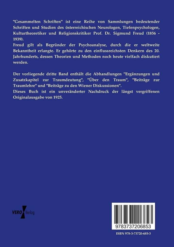 Weitere Ansicht: Gesammelte Schriften | Sigmund Freud