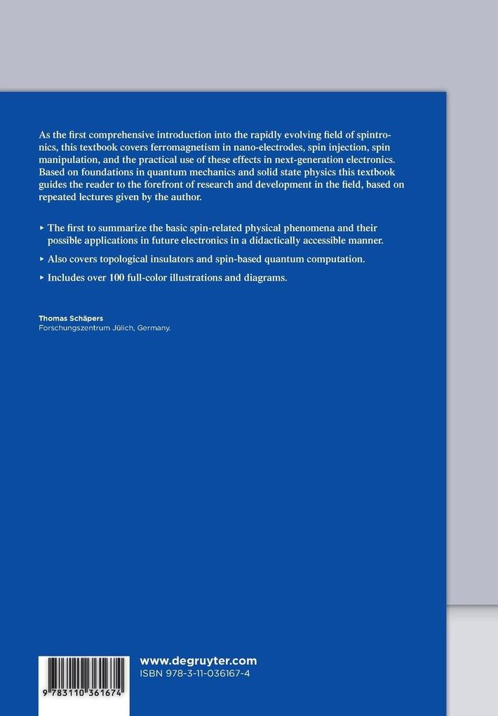 Weitere Ansicht: Semiconductor Spintronics | Thomas Schäpers
