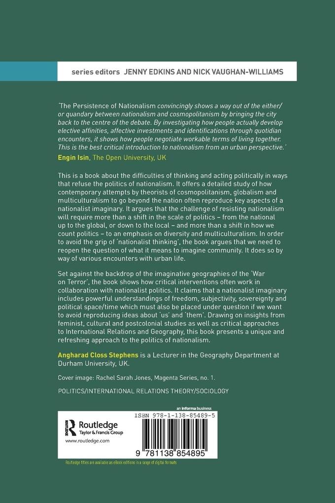 Weitere Ansicht: The Persistence of Nationalism | Angharad Closs Stephens