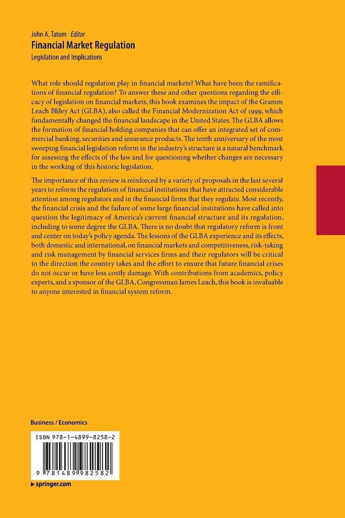 Weitere Ansicht: Financial Market Regulation