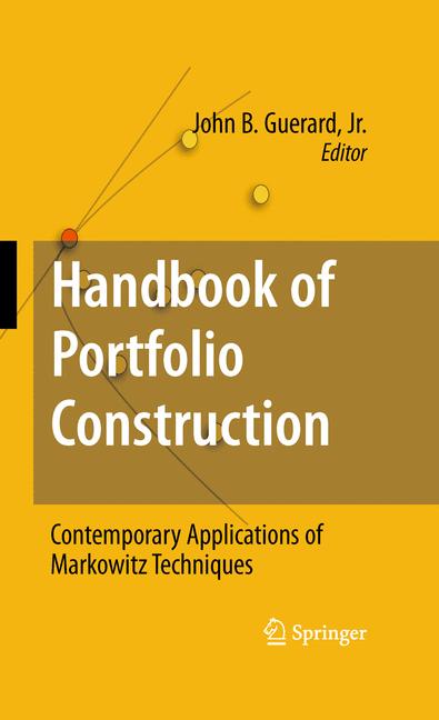 Weitere Ansicht: Handbook of Portfolio Construction