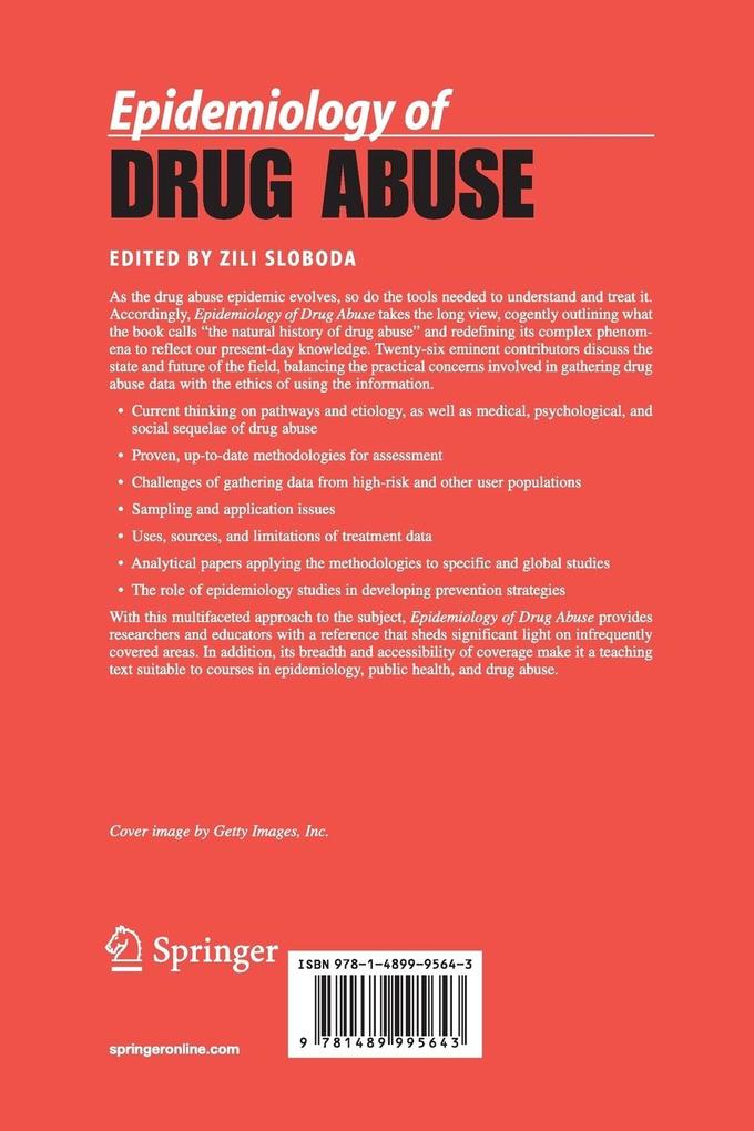 Weitere Ansicht: Epidemiology of Drug Abuse