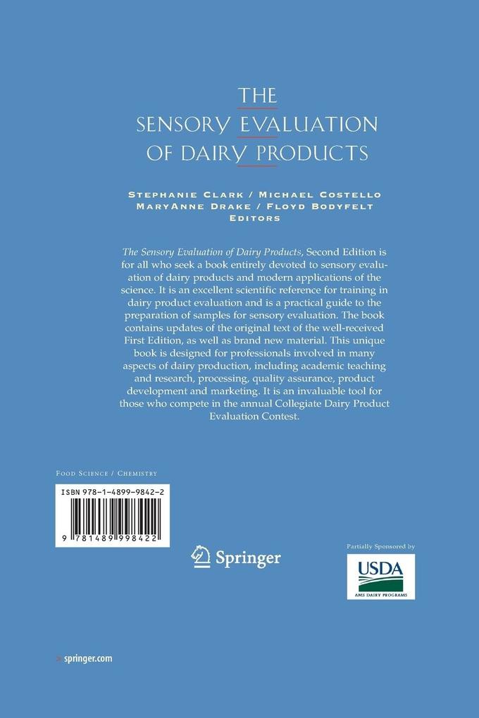 Weitere Ansicht: The Sensory Evaluation of Dairy Products
