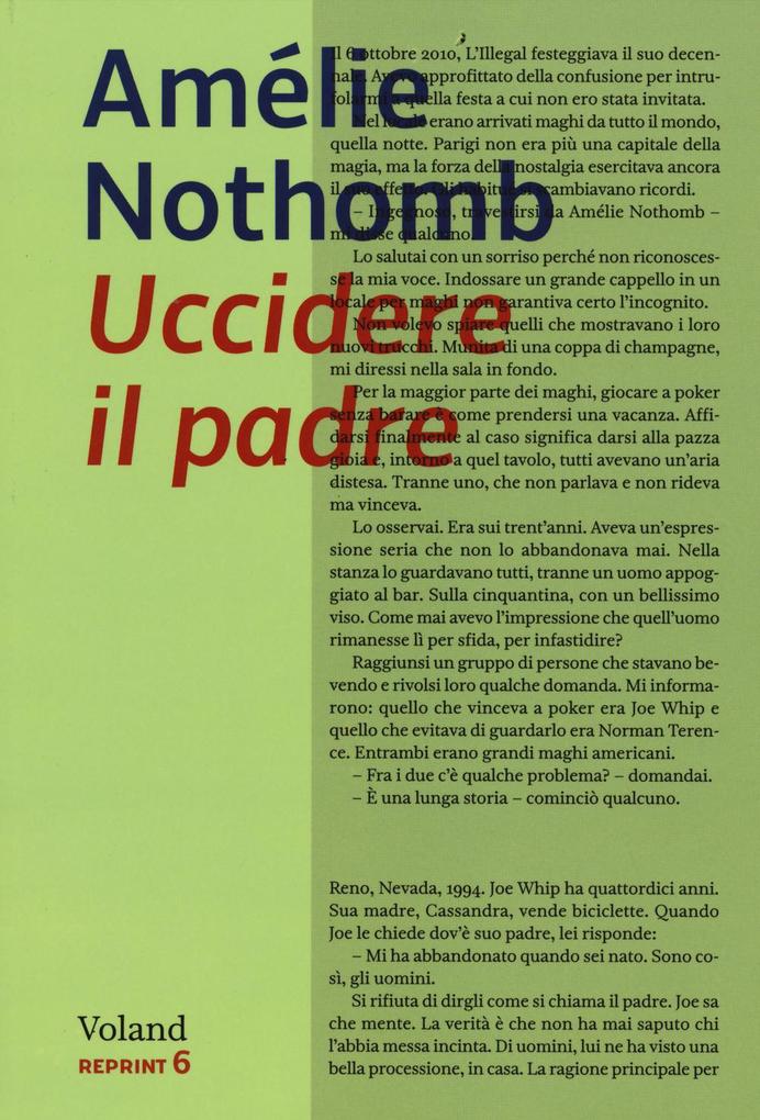 Produktbild: Uccidere il padre | Amélie Nothomb
