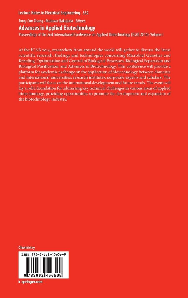 Weitere Ansicht: Advances in Applied Biotechnology