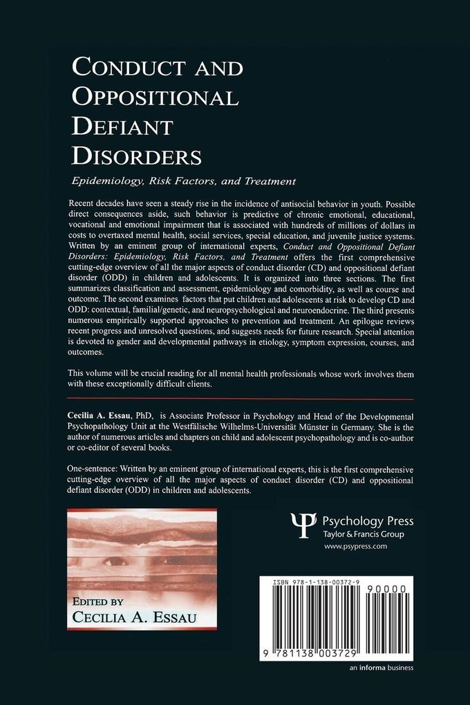 Weitere Ansicht: Conduct and Oppositional Defiant Disorders