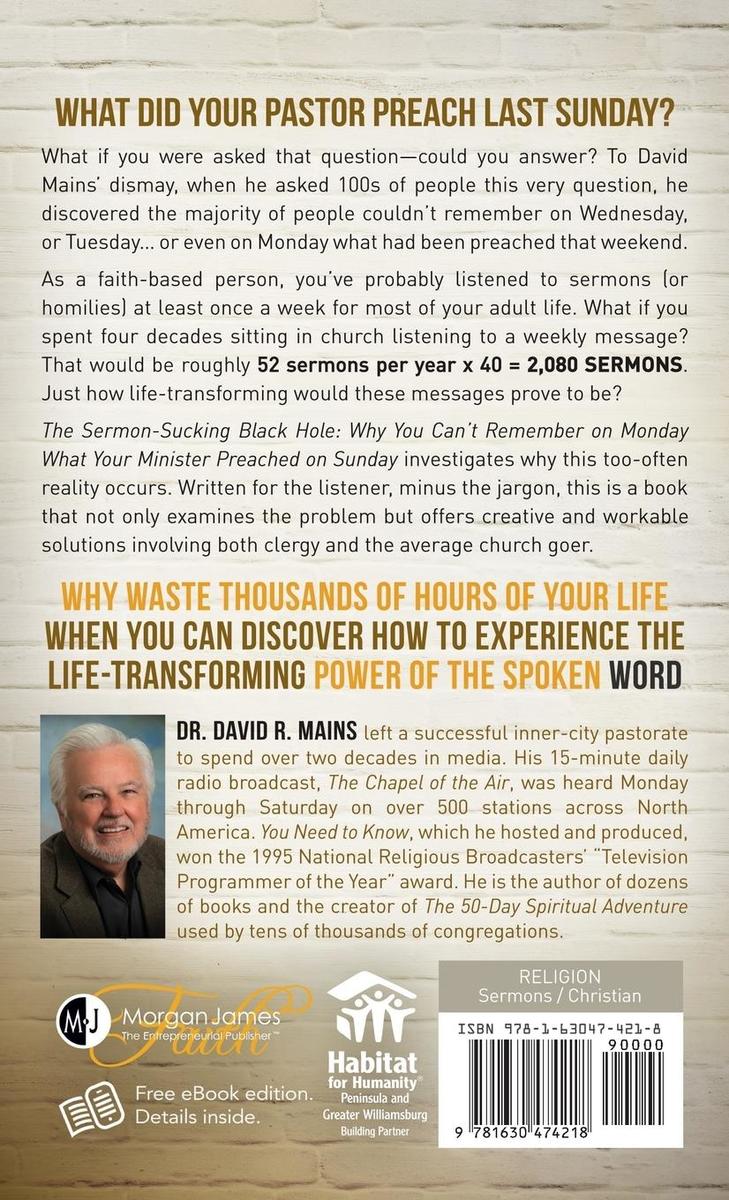 Weitere Ansicht: The Sermon Sucking Black Hole | David R. Mains