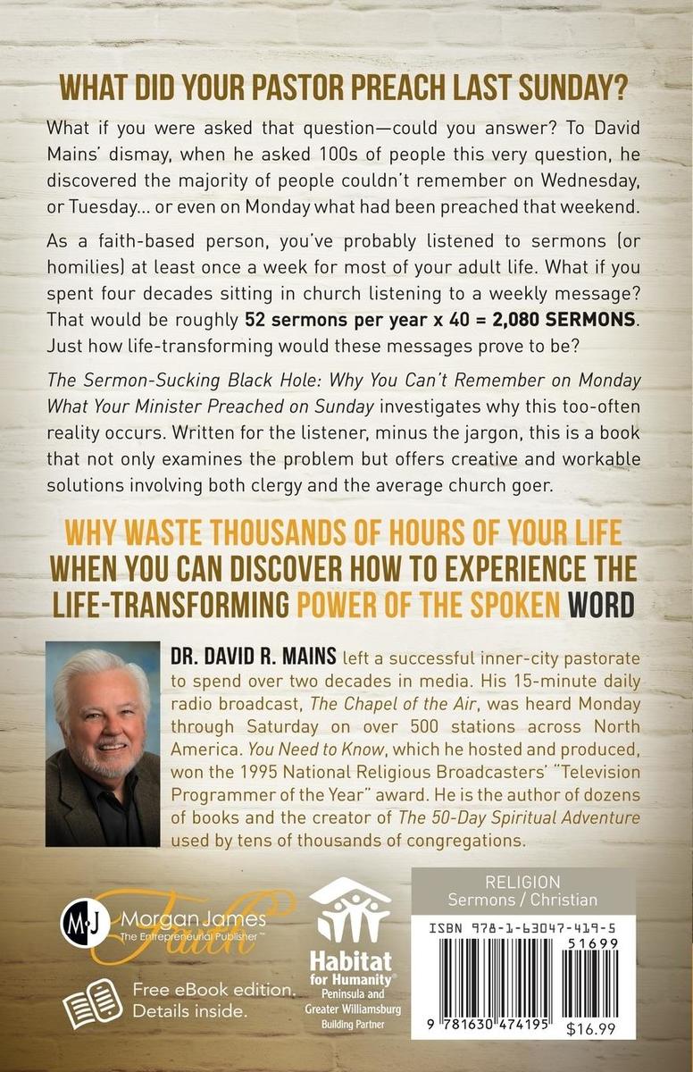 Weitere Ansicht: The Sermon Sucking Black Hole | David R. Mains