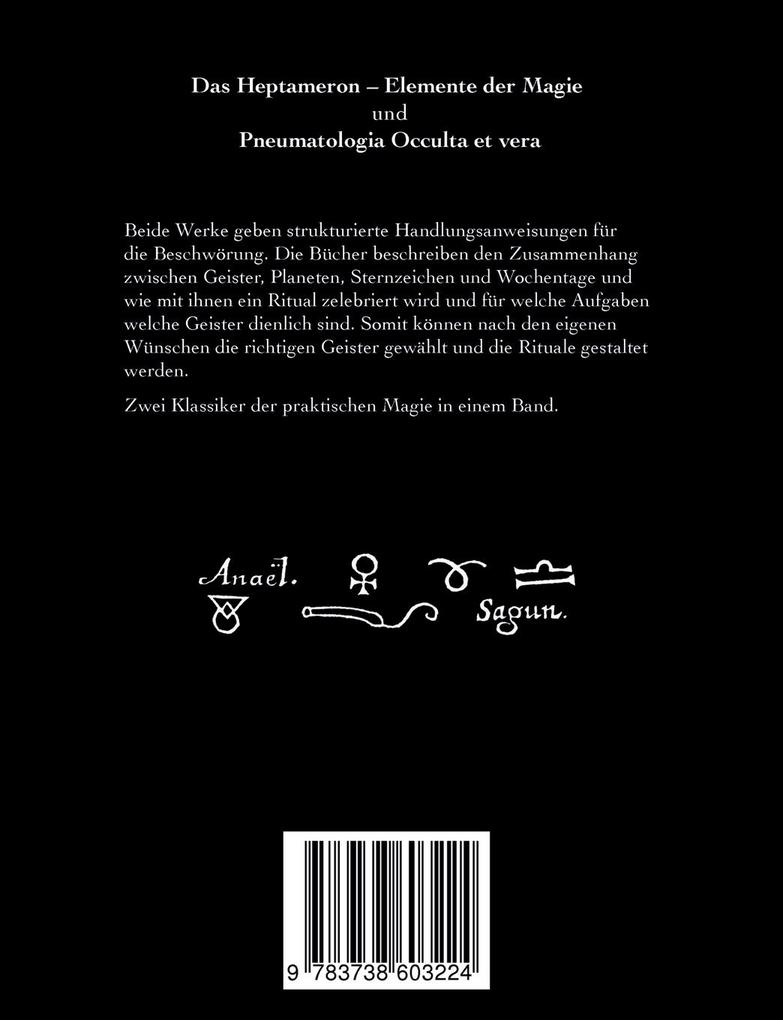 Weitere Ansicht: Das Heptameron und Pneumatologia Occulta et vera
