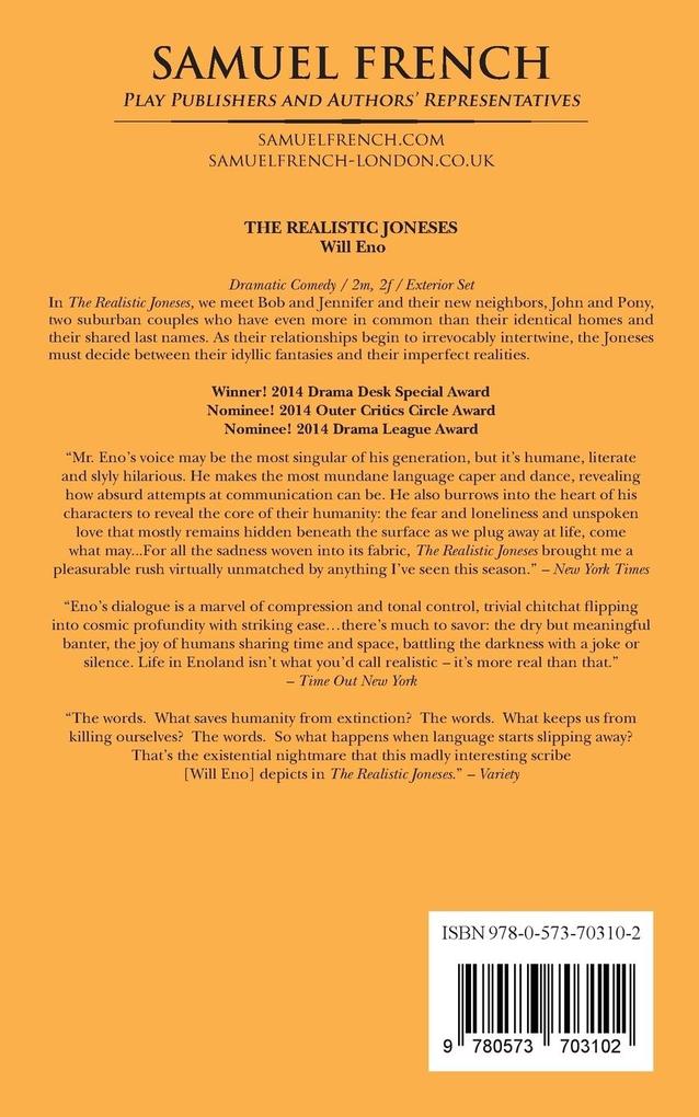 Weitere Ansicht: The Realistic Joneses | Will Eno