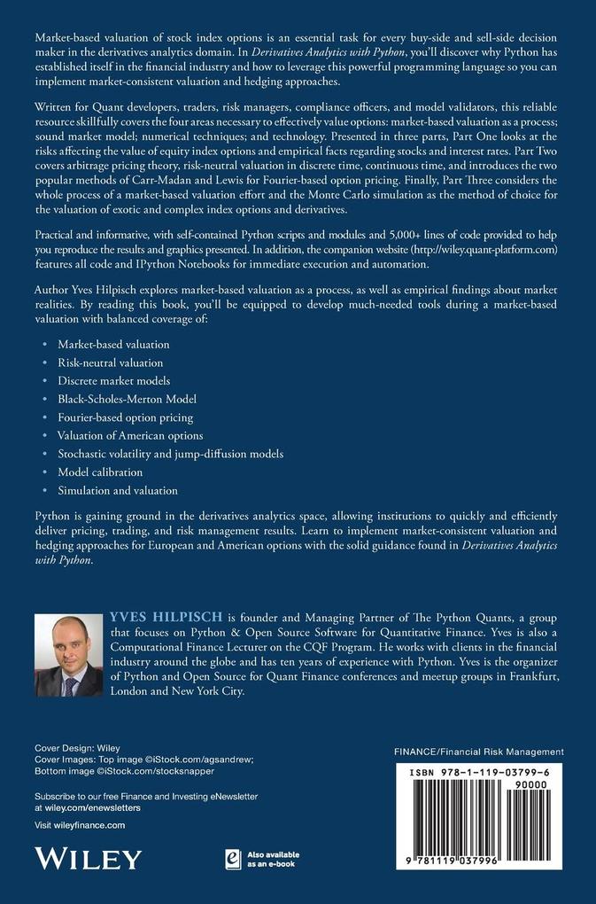 Weitere Ansicht: Derivatives Analytics with Python | Yves Hilpisch