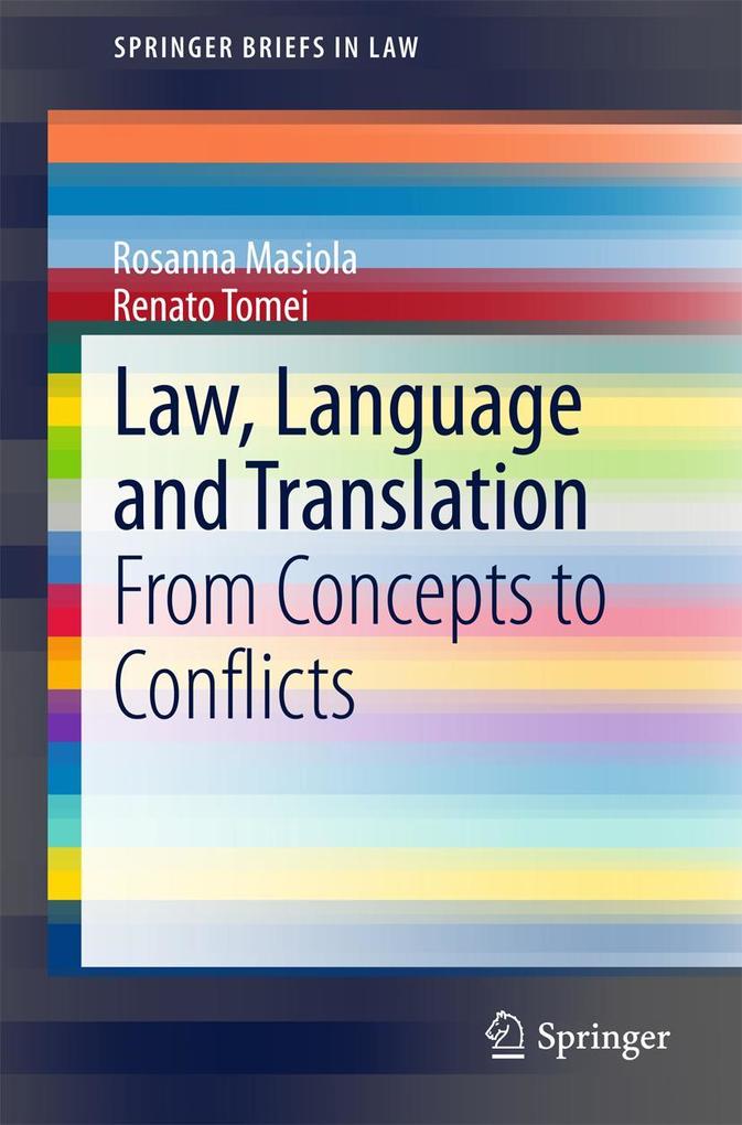 Produktbild: Law, Language and Translation | Rosanna Masiola, Renato Tomei