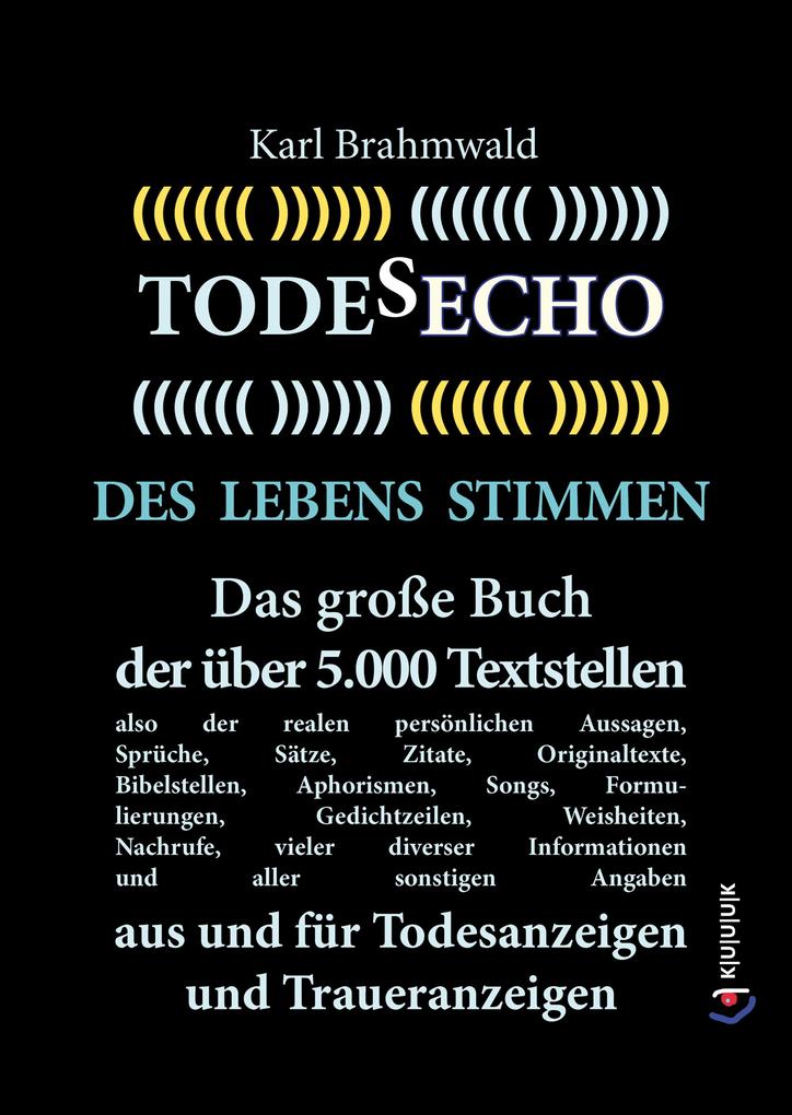 Produktbild: Todesecho. Des Lebens Stimmen | Karl Brahmwald