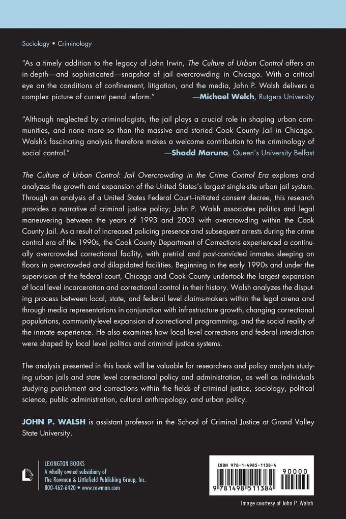 Weitere Ansicht: Culture of Urban Control | John P. Walsh