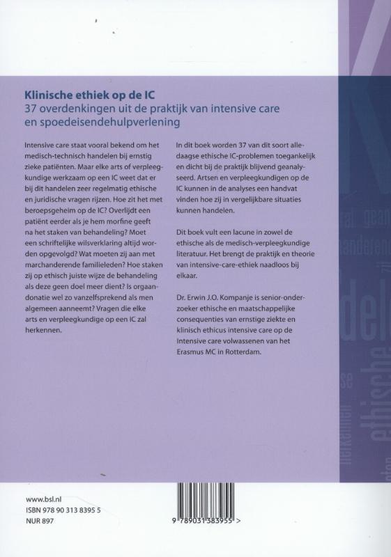 Weitere Ansicht: Klinische ethiek op de IC | Erwin J.O. Kompanje
