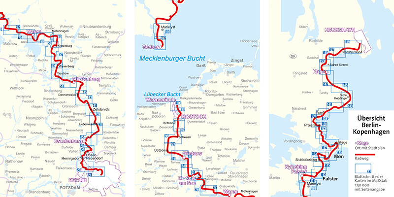 Weitere Ansicht: KOMPASS Fahrradführer Von Berlin nach Kopenhagen | Bernhard Pollmann