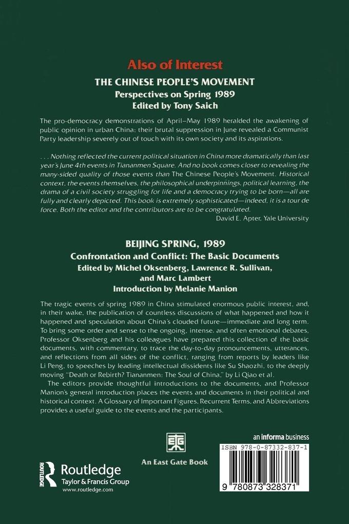 Weitere Ansicht: The Pro-democracy Protests in China | J. Unger