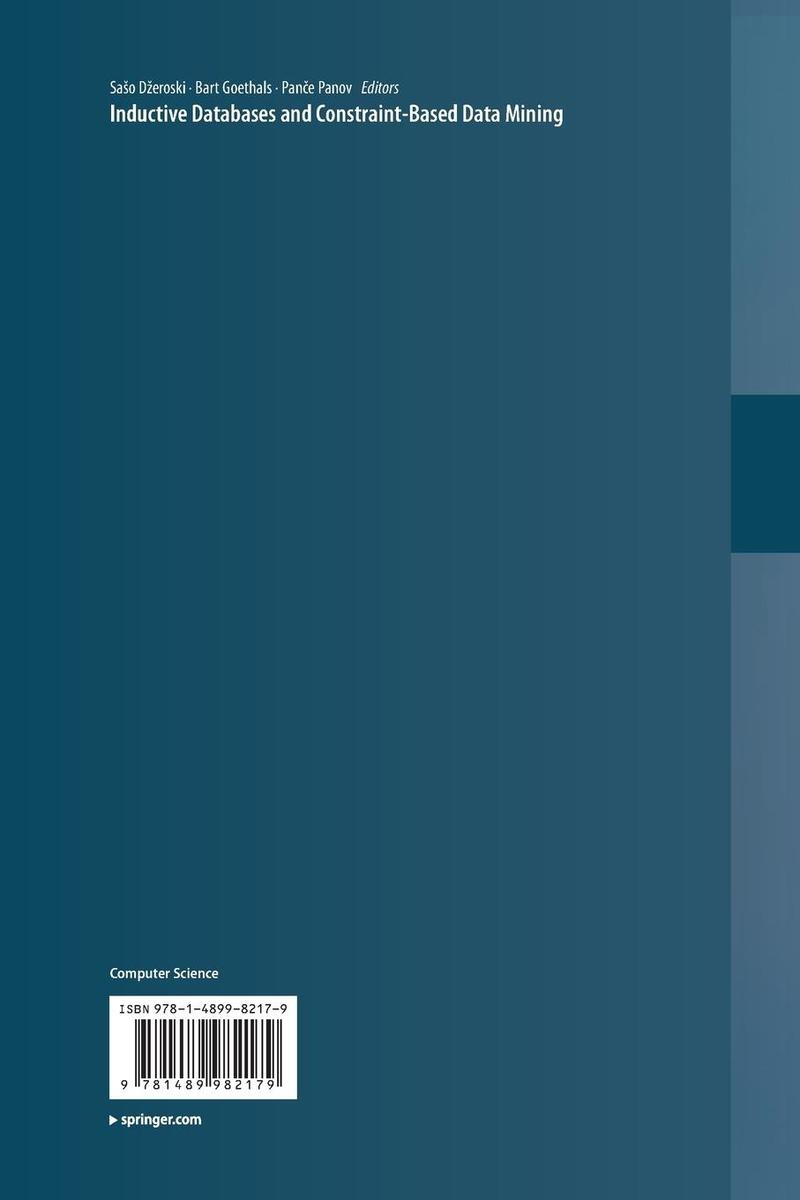 Weitere Ansicht: Inductive Databases and Constraint-Based Data Mining