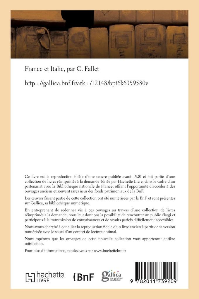 Weitere Ansicht: France et Italie | C. Fallet