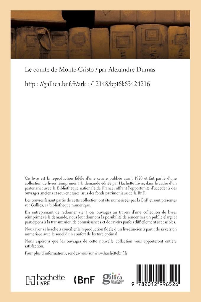 Weitere Ansicht: Le Comte de Monte-Cristo | Alexandre Dumas