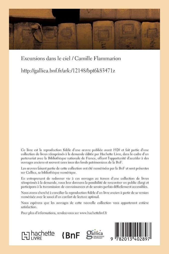Weitere Ansicht: Excursions dans le ciel | Camille Flammarion