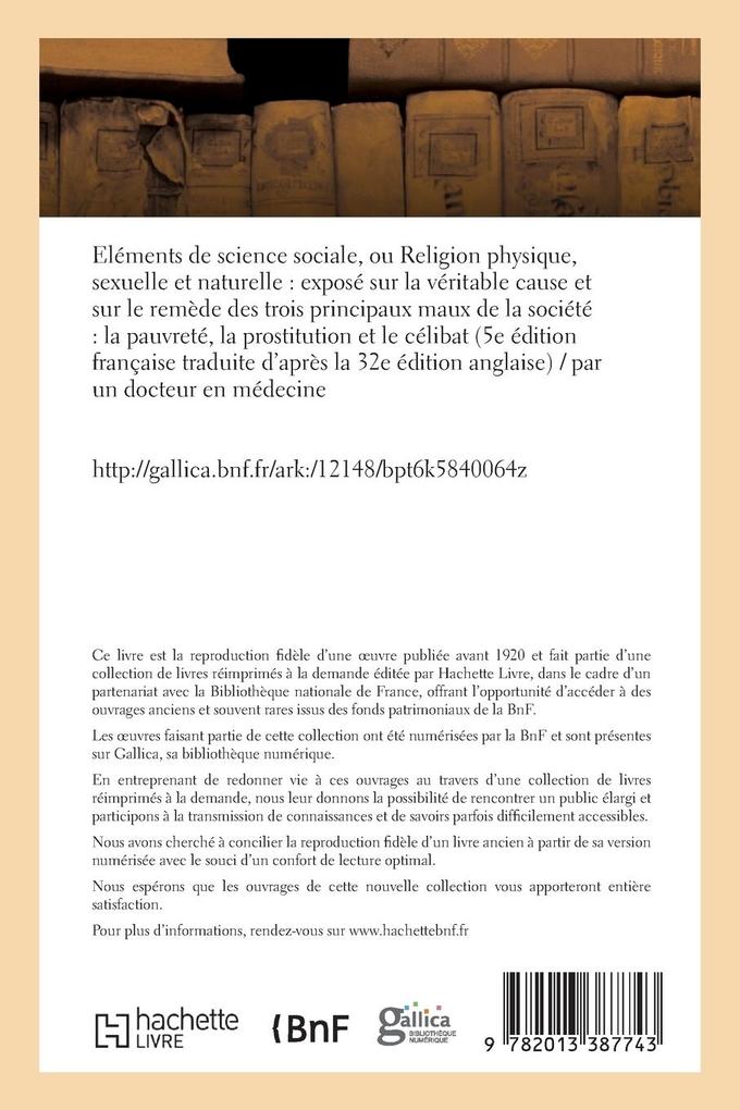 Weitere Ansicht: Eléments de science sociale | Tbd