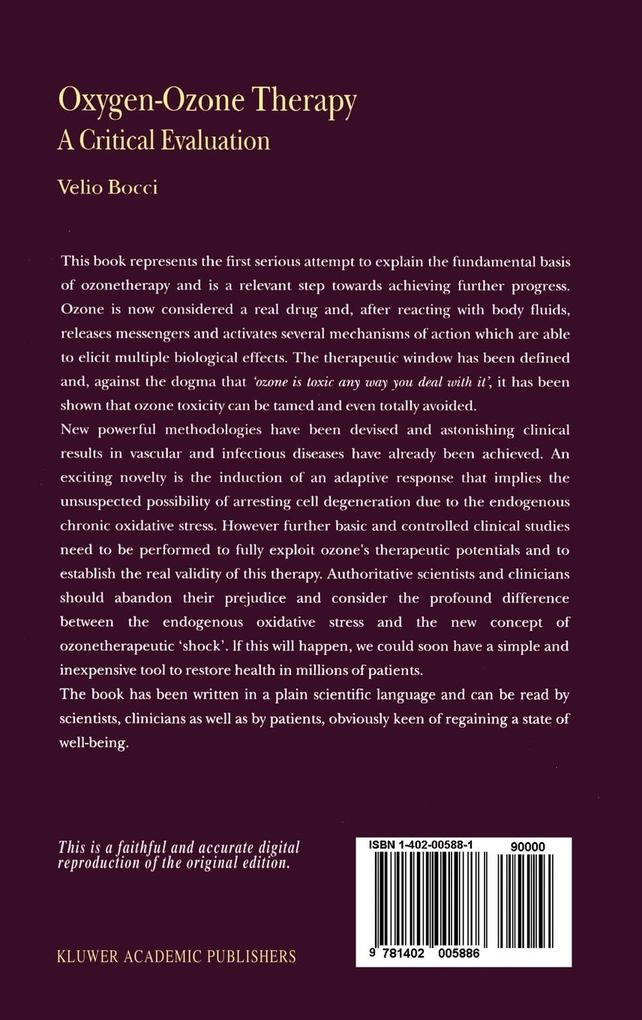 Weitere Ansicht: Oxygen-Ozone Therapy | V. Bocci
