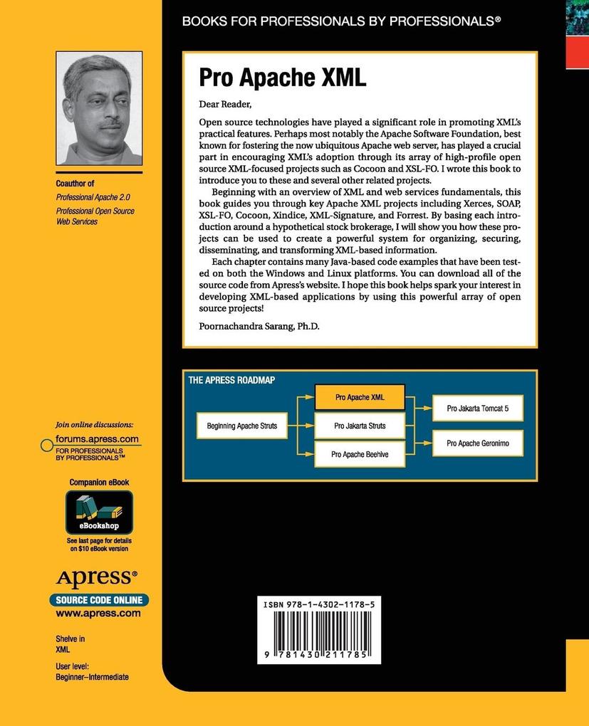 Weitere Ansicht: Pro Apache XML | Poornachandra Sarang
