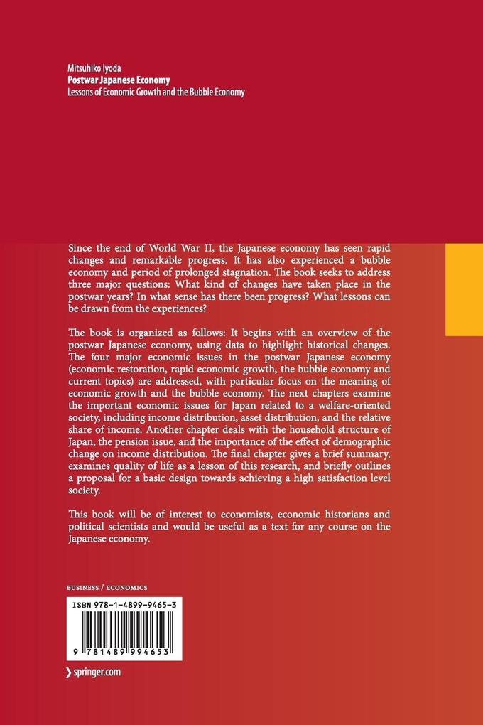 Weitere Ansicht: Postwar Japanese Economy | Mitsuhiko Iyoda