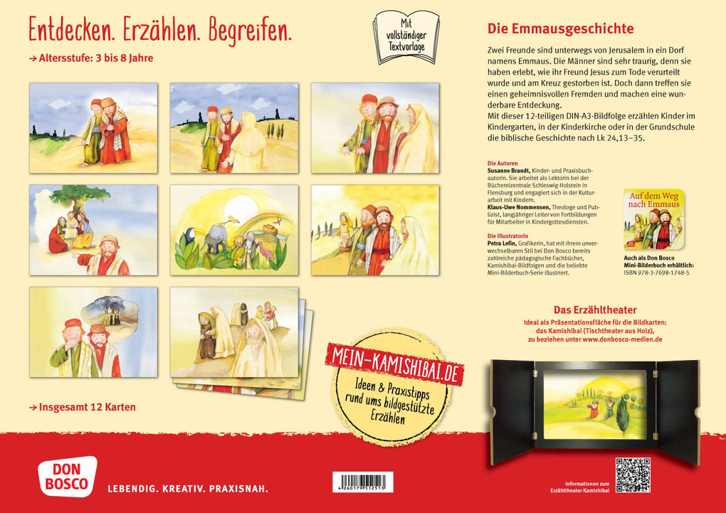 Weitere Ansicht: Die Emmausgeschichte. Kamishibai Bildkartenset. | Susanne Brandt, Klaus-Uwe Nommensen