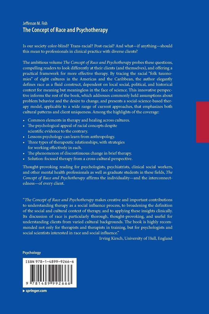Weitere Ansicht: The Concept of Race and Psychotherapy | Jefferson M. Fish