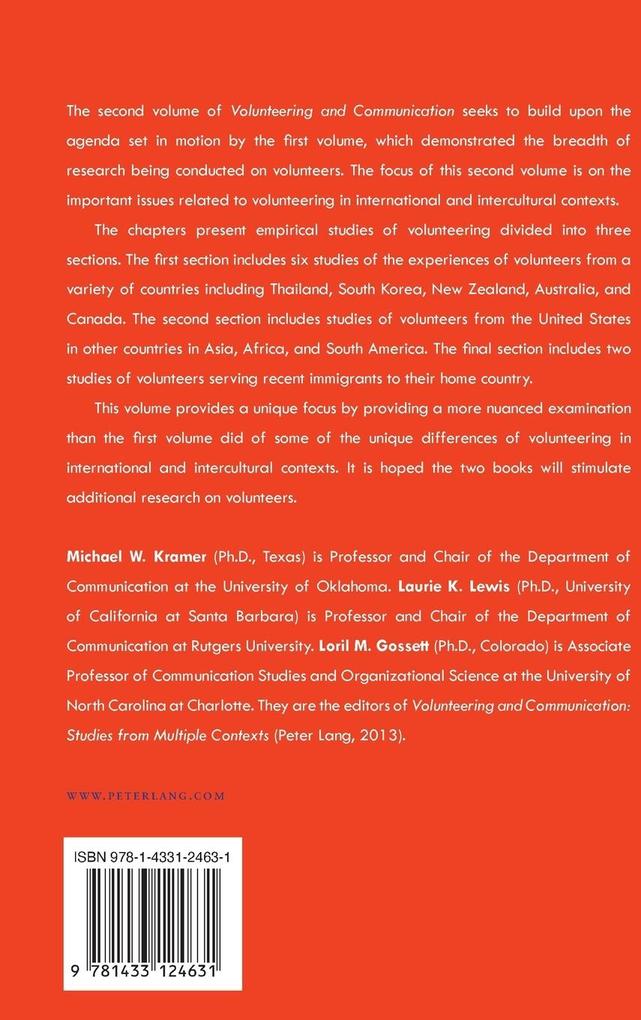 Weitere Ansicht: Volunteering and Communication - Volume 2