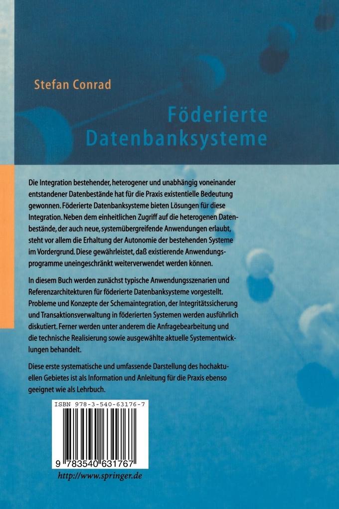 Weitere Ansicht: Föderierte Datenbanksysteme | Stefan Conrad