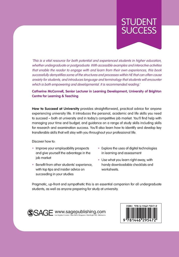 Weitere Ansicht: How to Succeed at University | Bob Smale, Julie Fowlie