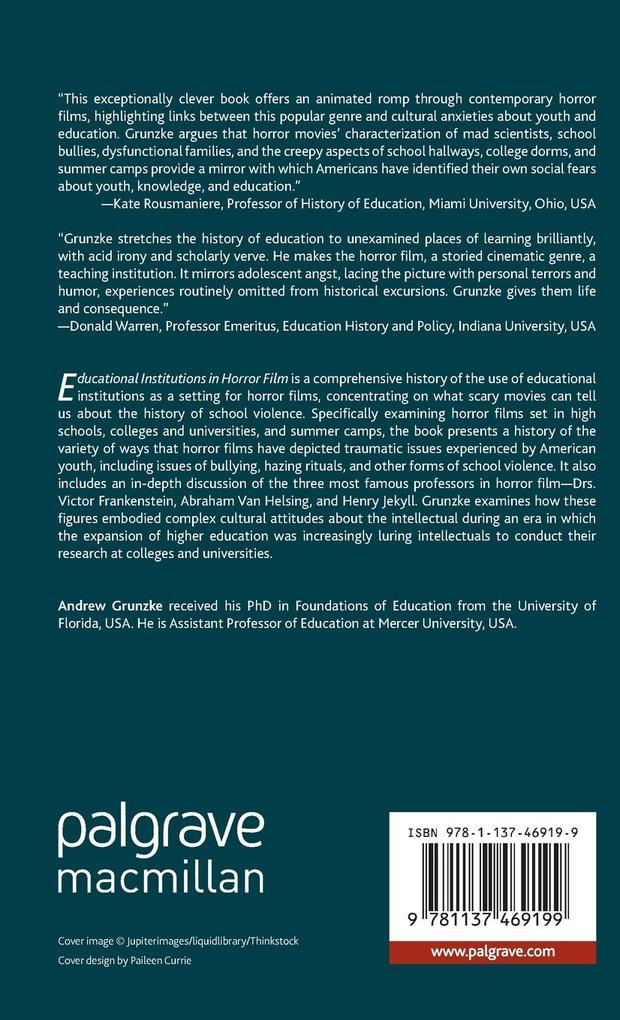 Weitere Ansicht: Educational Institutions in Horror Film | A. Grunzke