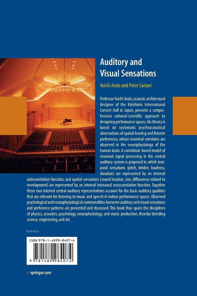 Weitere Ansicht: Auditory and Visual Sensations | Yoichi Ando