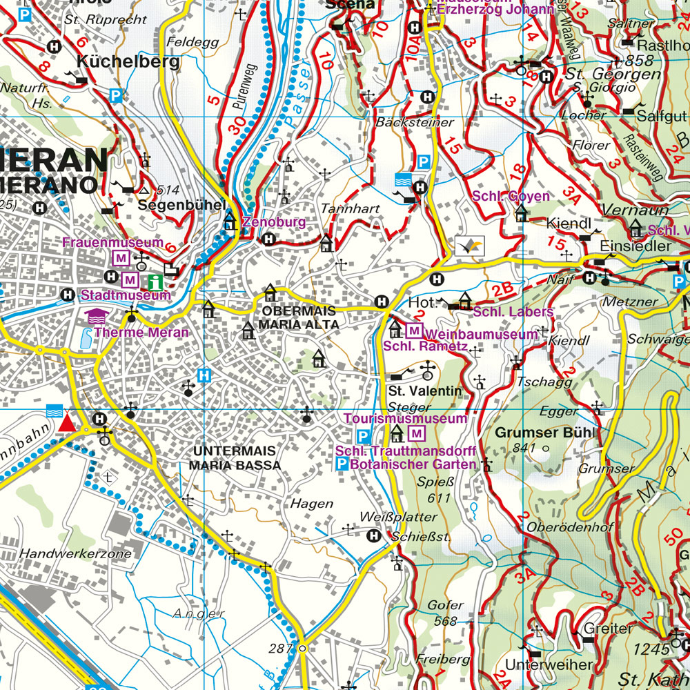 Weitere Ansicht: Meran und Umgebung 1 : 25 000