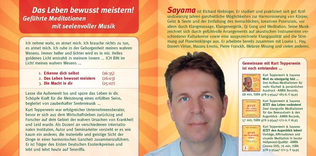 Weitere Ansicht: Das Leben bewusst meistern! | Kurt Tepperwein, Sayama