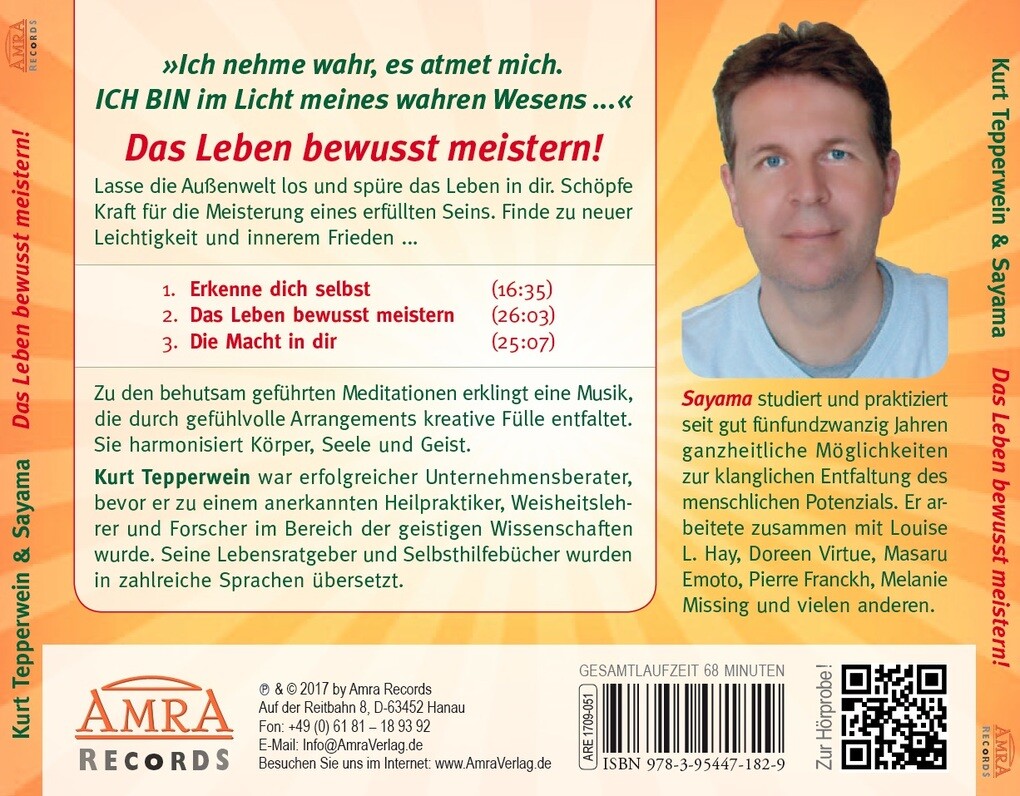 Weitere Ansicht: Das Leben bewusst meistern! | Kurt Tepperwein, Sayama