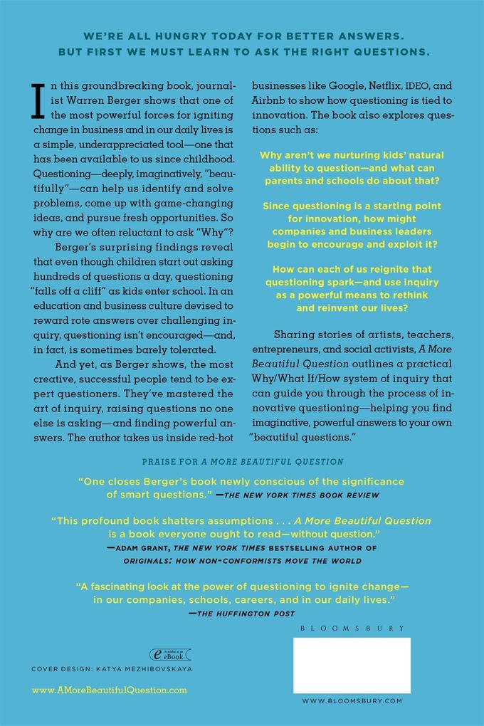 Weitere Ansicht: A More Beautiful Question | Warren Berger