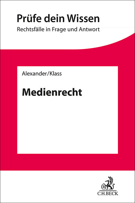 Produktbild: Medienrecht | Christian Alexander, Nadine Klass
