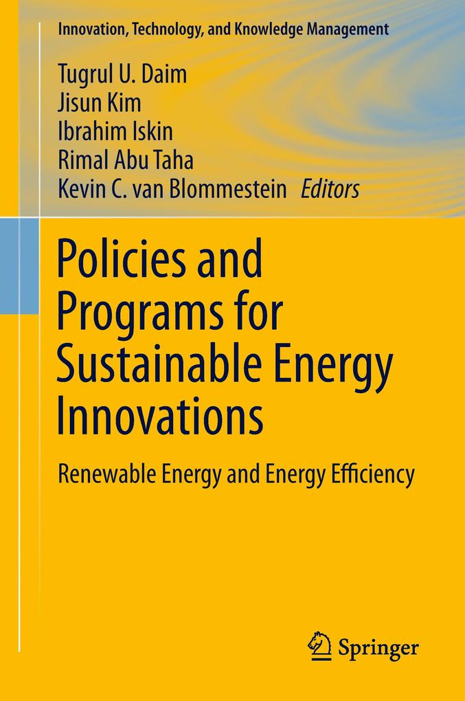 Produktbild: Policies and Programs for Sustainable Energy Innovations